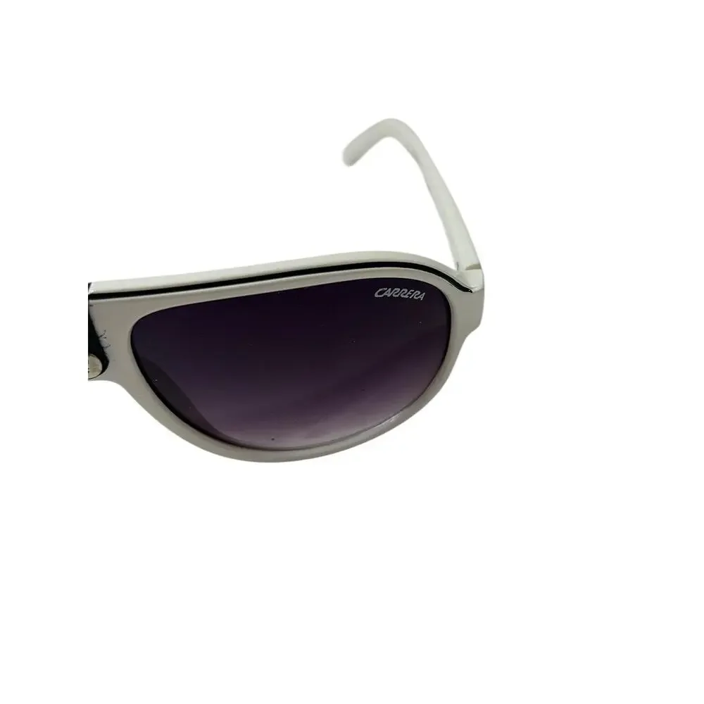 CARRERA Sunglasses CA501 58 18 -138 White Frame Made in Italy Purple Lenses Rare